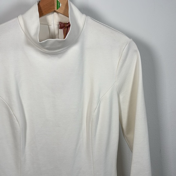 Wolford X Amina Muaddi - High-neck Jersey Dress - White Medium - Picture 4 of 5